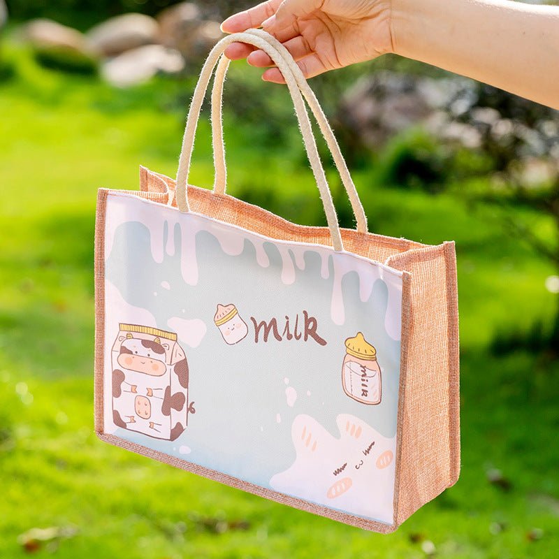 Casual Tote Bag For Students To Organize Small Book Bag Lunch