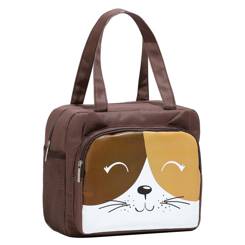 Aluminum Foil Thermal Insulation Lunch Box Bag Large Capacity Cartoon Student Tote