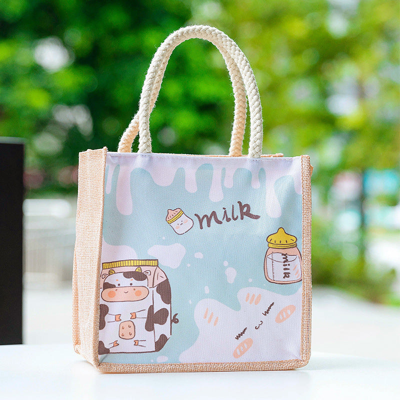 Casual Tote Bag For Students To Organize Small Book Bag Lunch