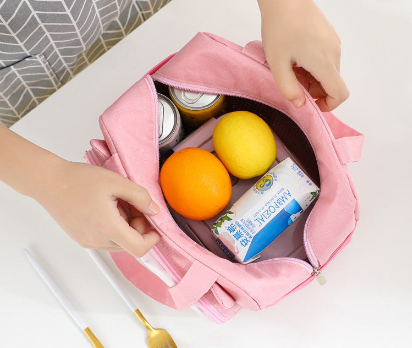 Aluminum Foil Thermal Insulation Lunch Box Bag Large Capacity Cartoon Student Tote