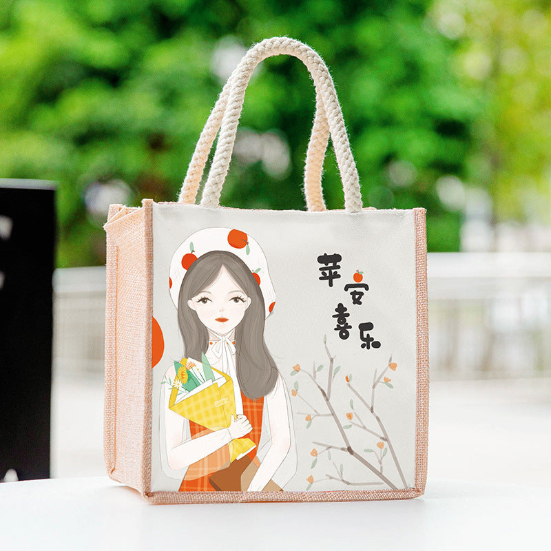 Casual Tote Bag For Students To Organize Small Book Bag Lunch