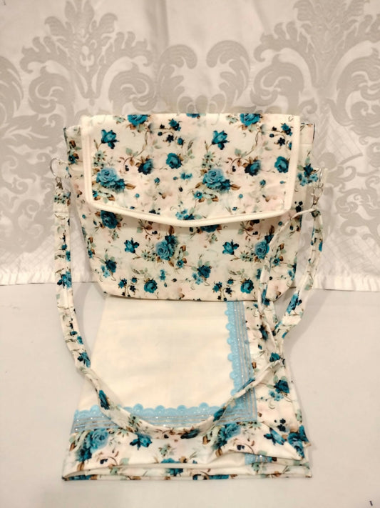 Ladies Fancy Non Quilted Masalla with Bag