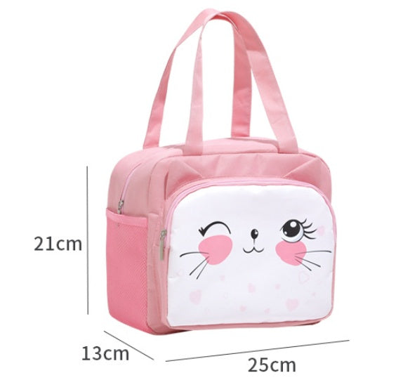 Aluminum Foil Thermal Insulation Lunch Box Bag Large Capacity Cartoon Student Tote
