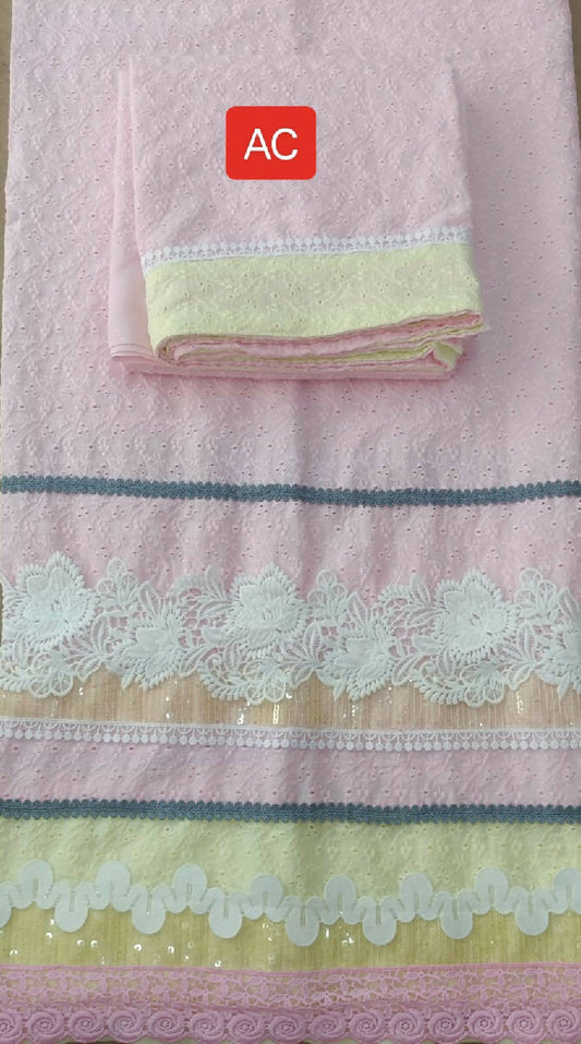 High Quality Cotton Chicken Material Rida Light Pink