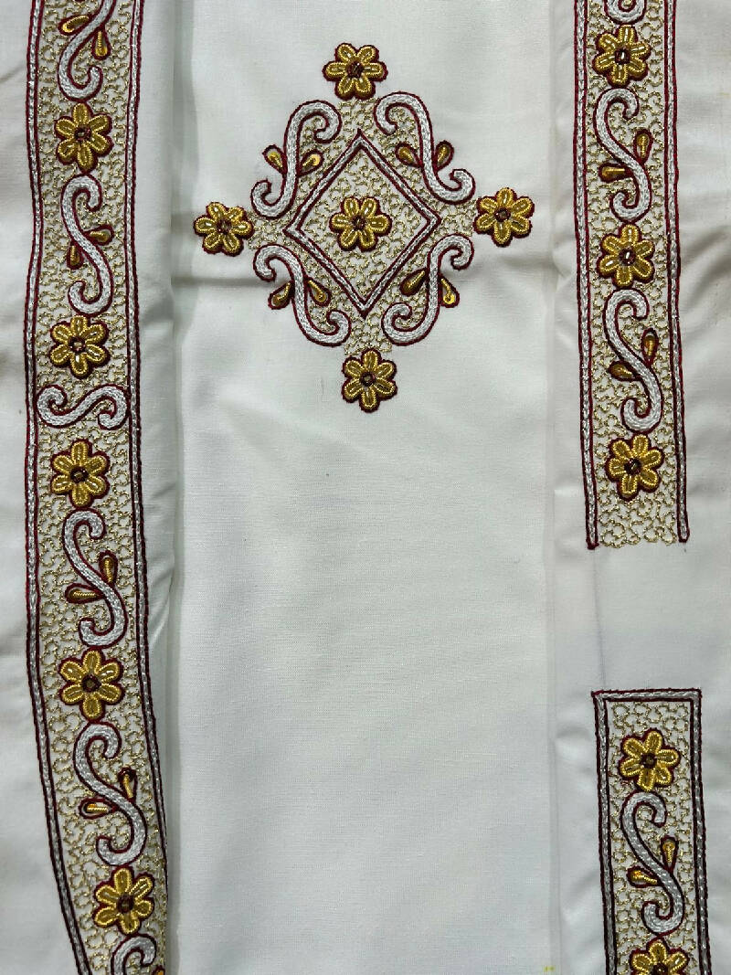 Heavy Zardosi Hand Work Kurta Saya