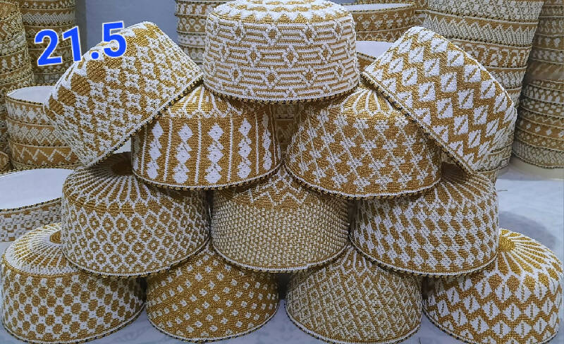 Full Golden Kasab Topi