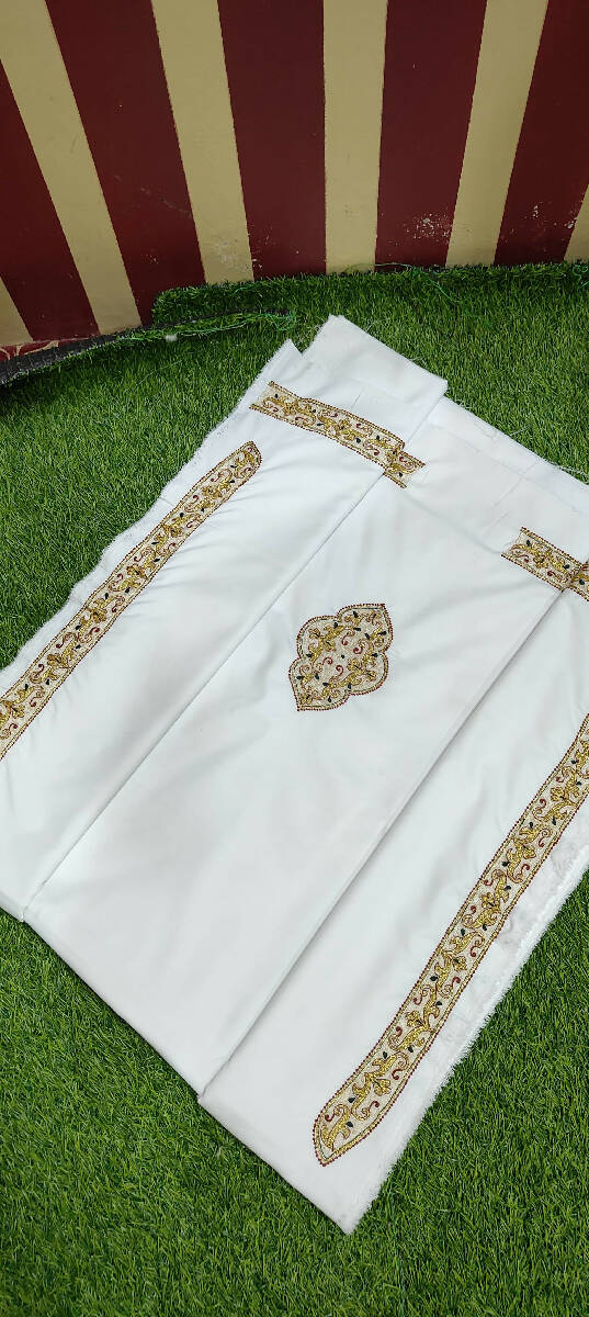 Embroidery Work Mens Kurta Saya Material