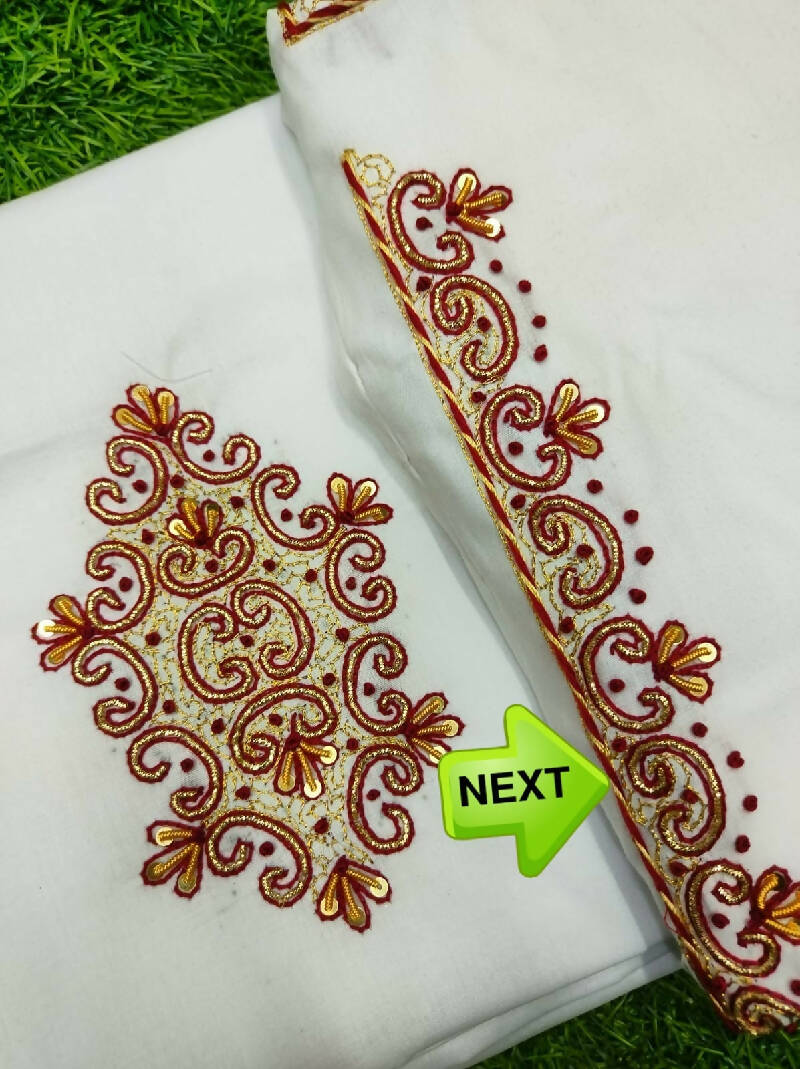 Heavy Zardosi Hand Work Kurta Saya