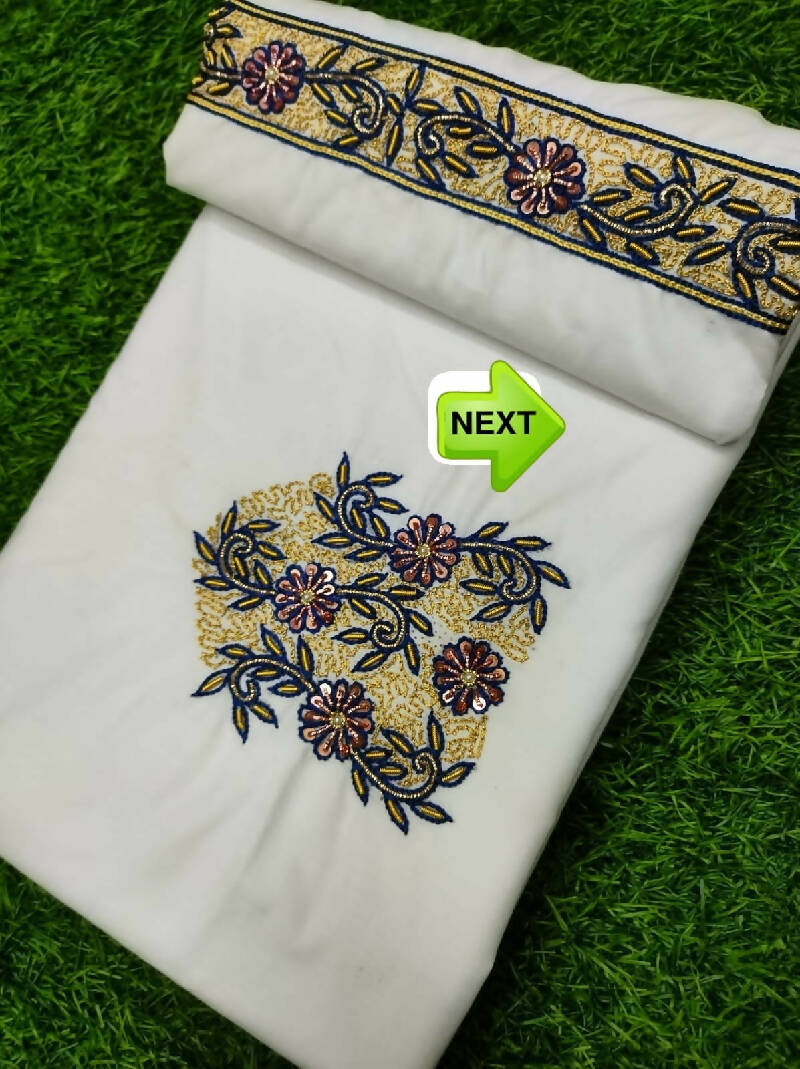 Heavy Zardosi Hand Work Kurta Saya