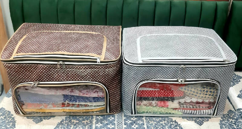 Jumbo Size Cloth Organizer Brown