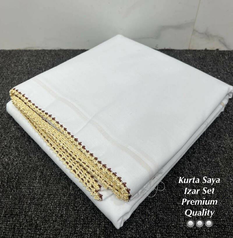 Ohbat Plain Kurta Saya set with Makkhi