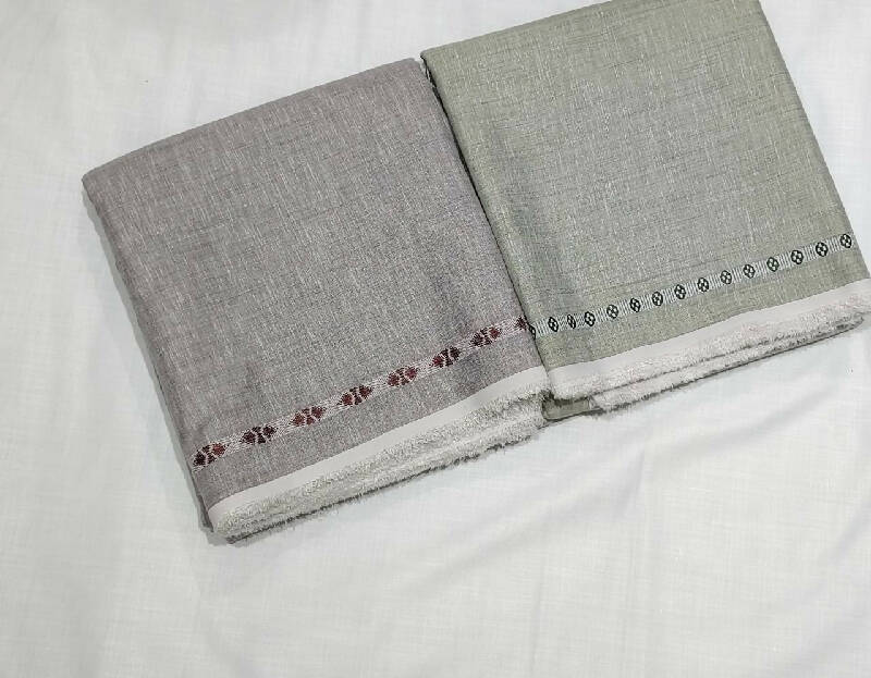 Plain Border Color Kurta Saya Material