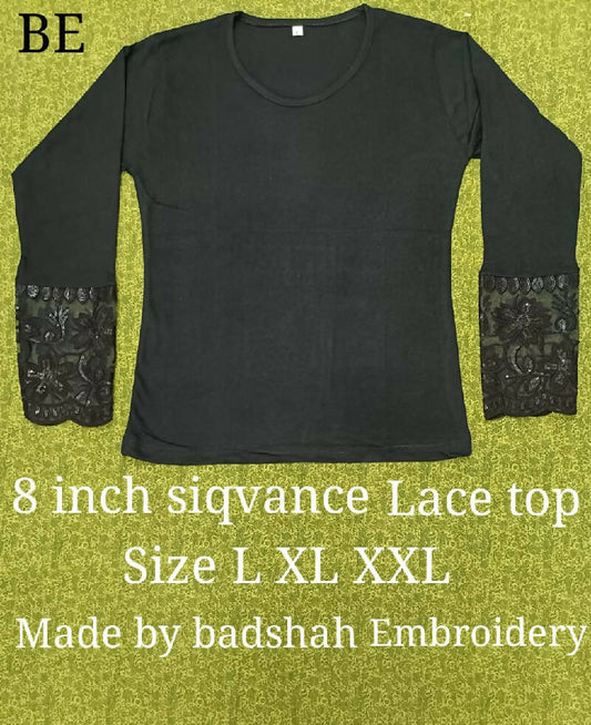 8 inch Sequence Lace Top