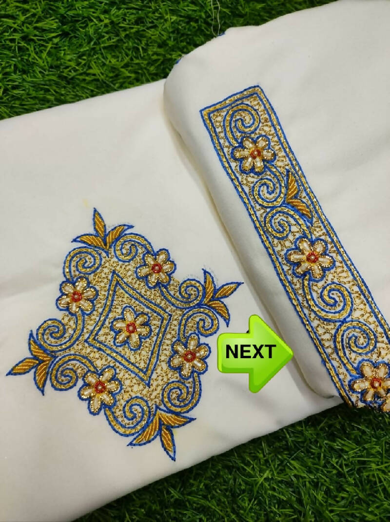 Heavy Zardosi Hand Work Kurta Saya