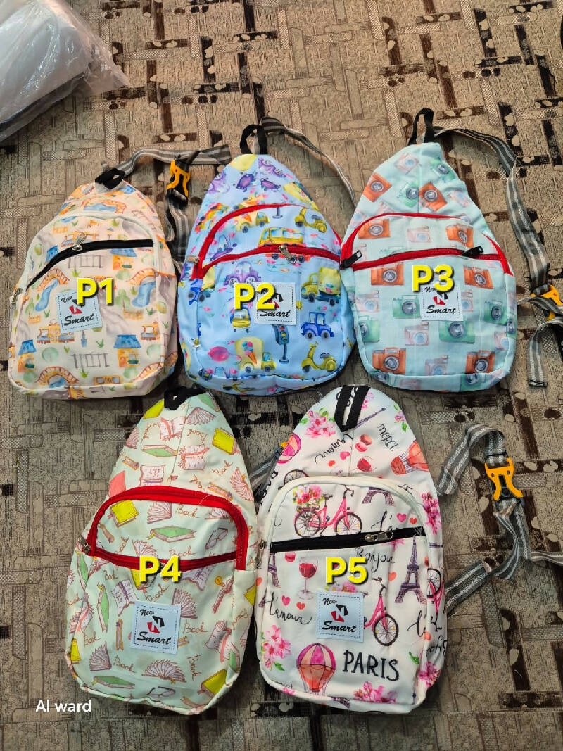 Kids Printed Oval Bag