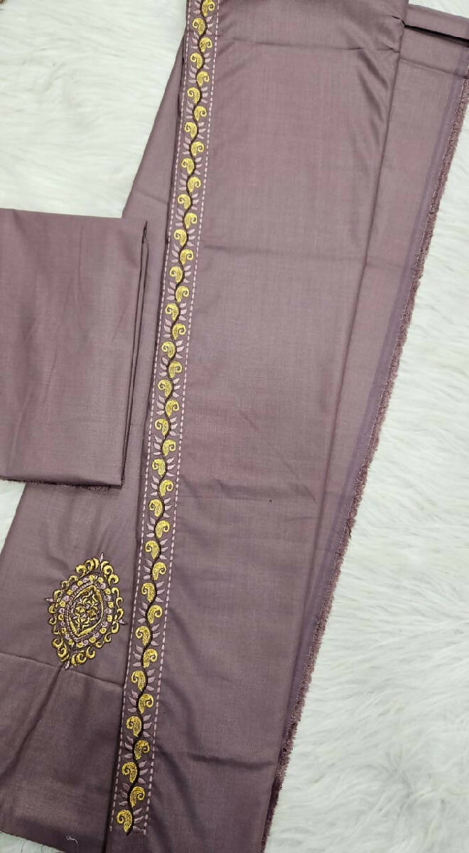 Kasabi Work Kurta Saya Set Maroon
