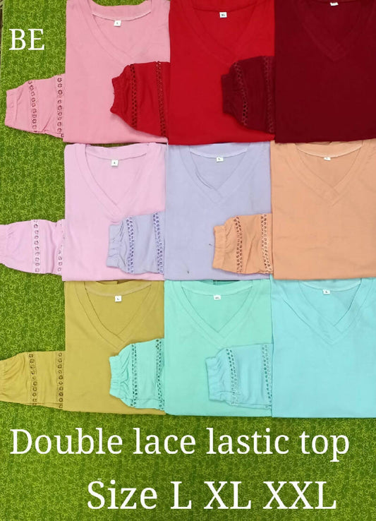 Double Lace Lastic Top