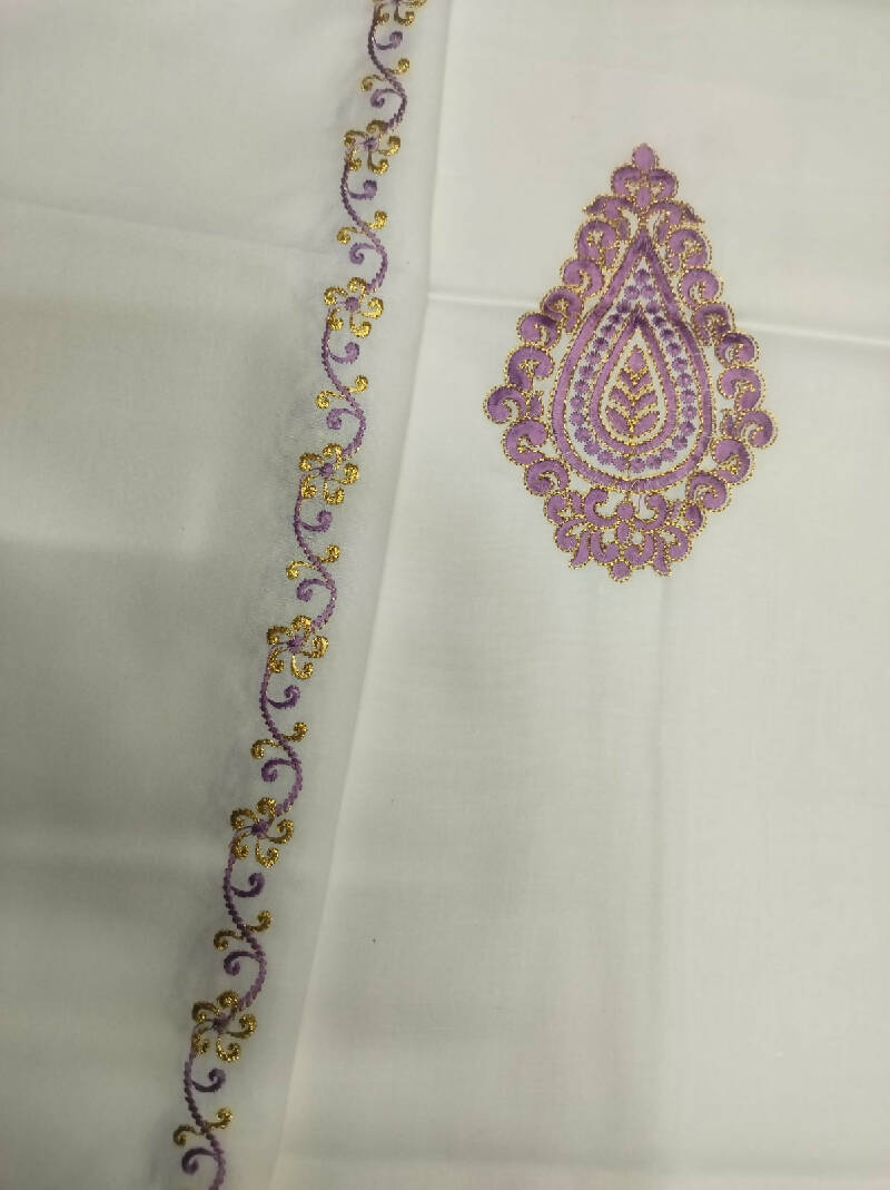 Kasabi Work Kurta Saya Izar
