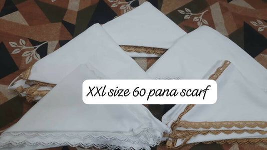 Scarfs - Fancy Braso White Golden XXL Size