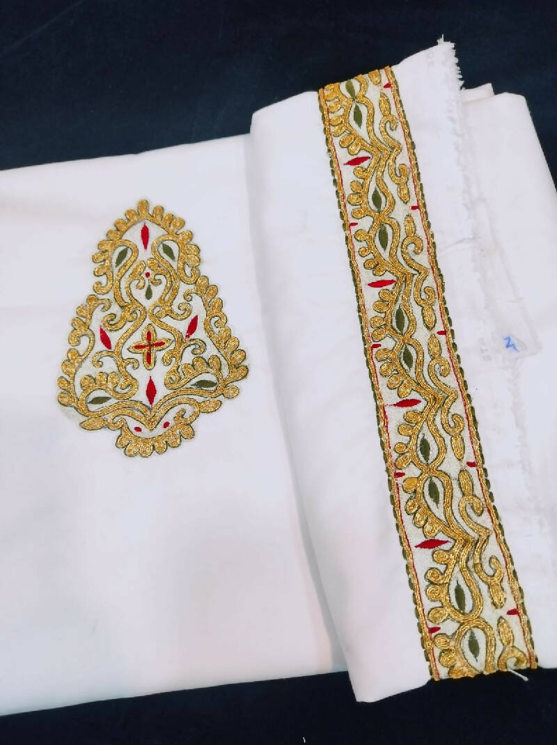 Heavy Golden Kasab Kurta Saya Set