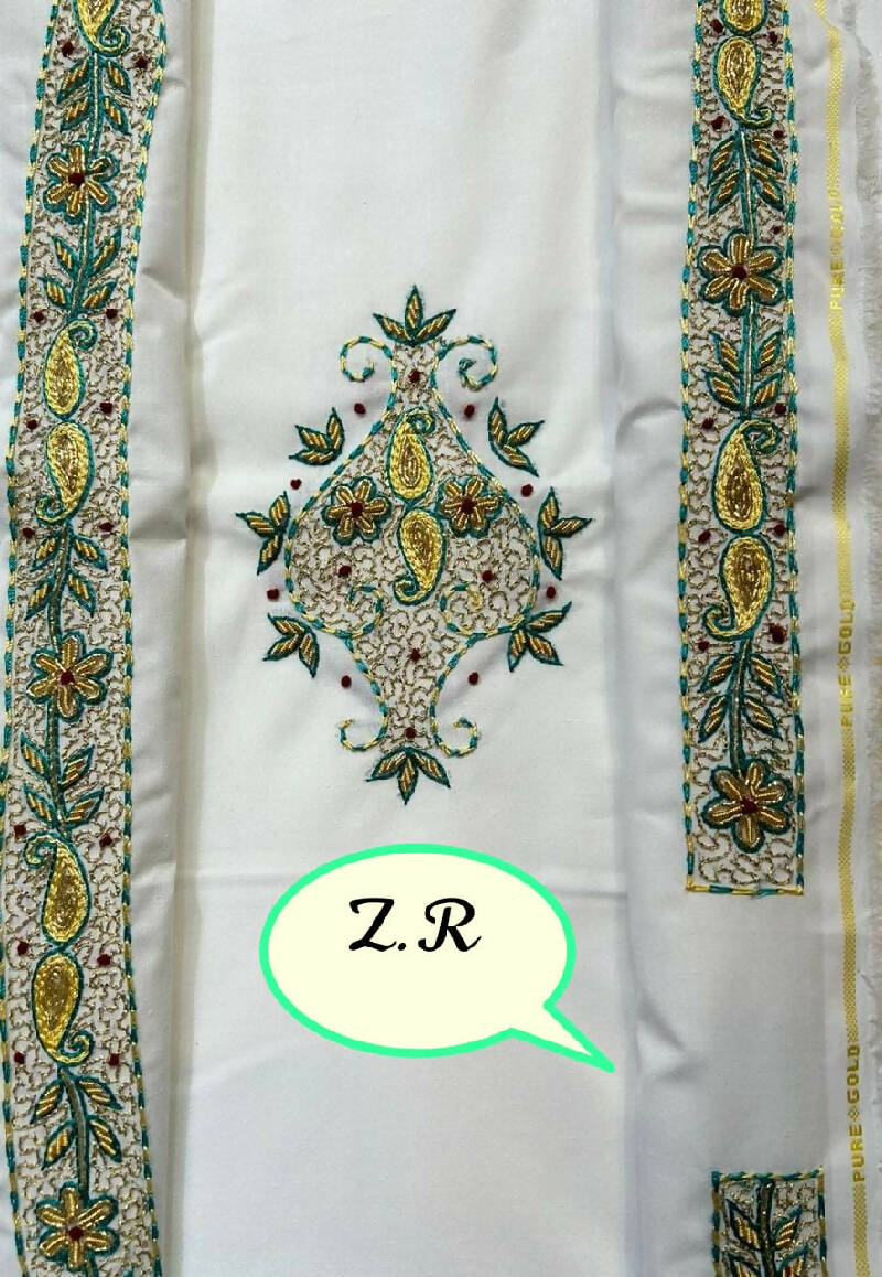 Heavy Zardosi Hand Work Kurta Saya
