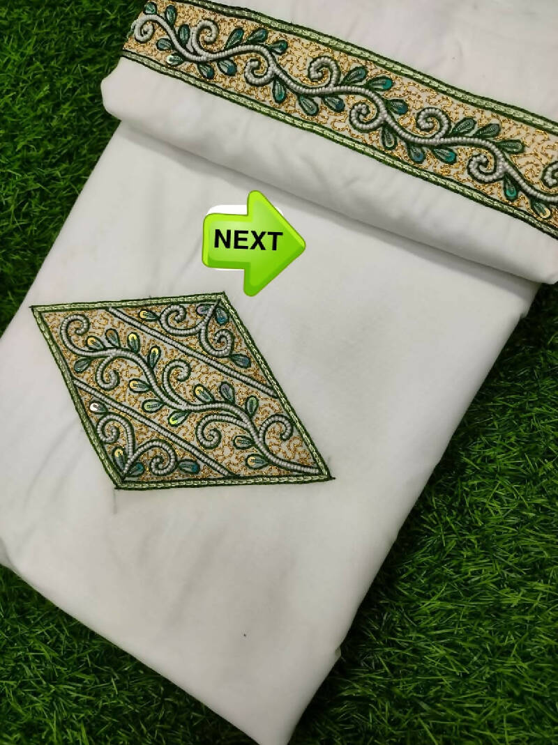 Heavy Zardosi Hand Work Kurta Saya