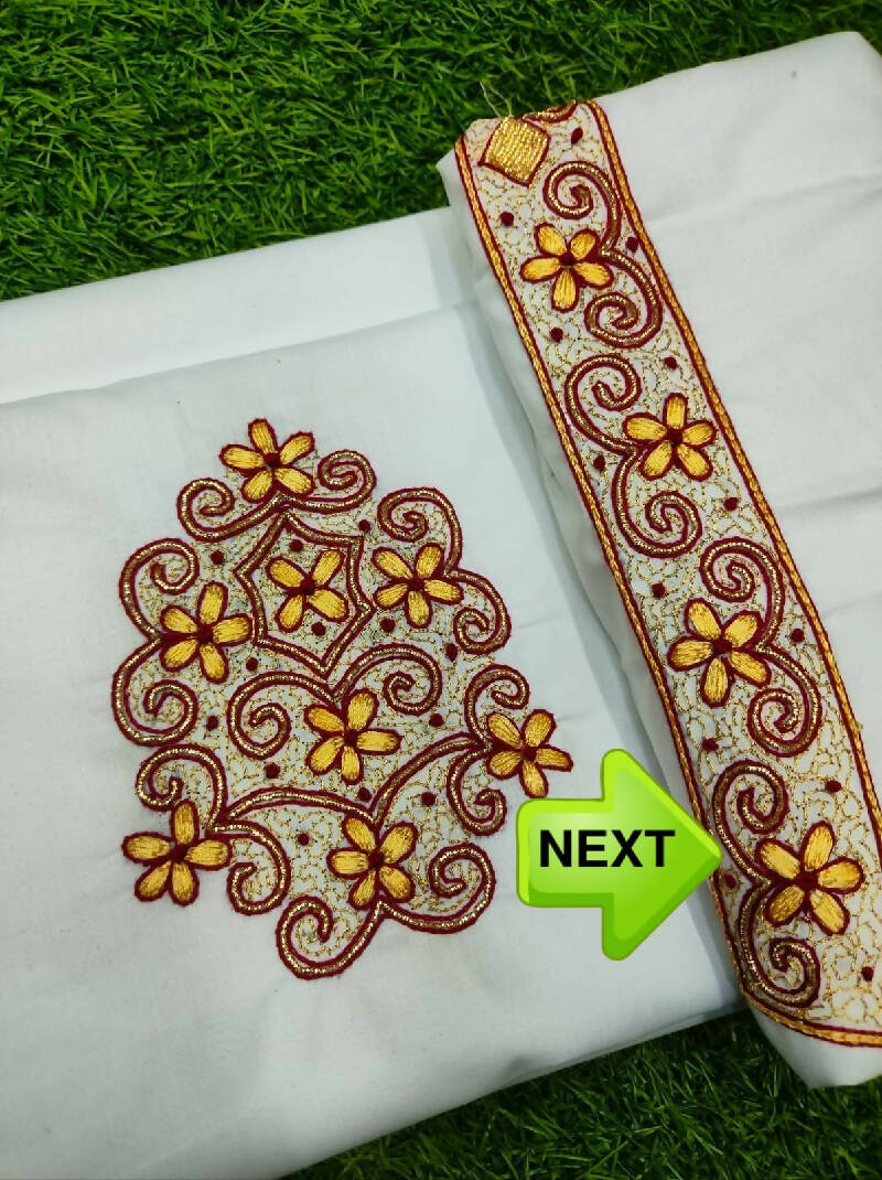 Heavy Zardosi Hand Work Kurta Saya