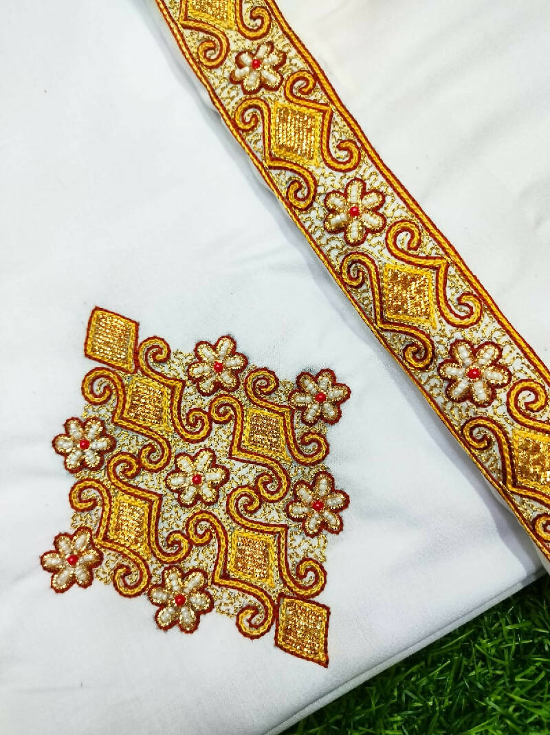 Heavy Zardosi Hand Work Kurta Saya