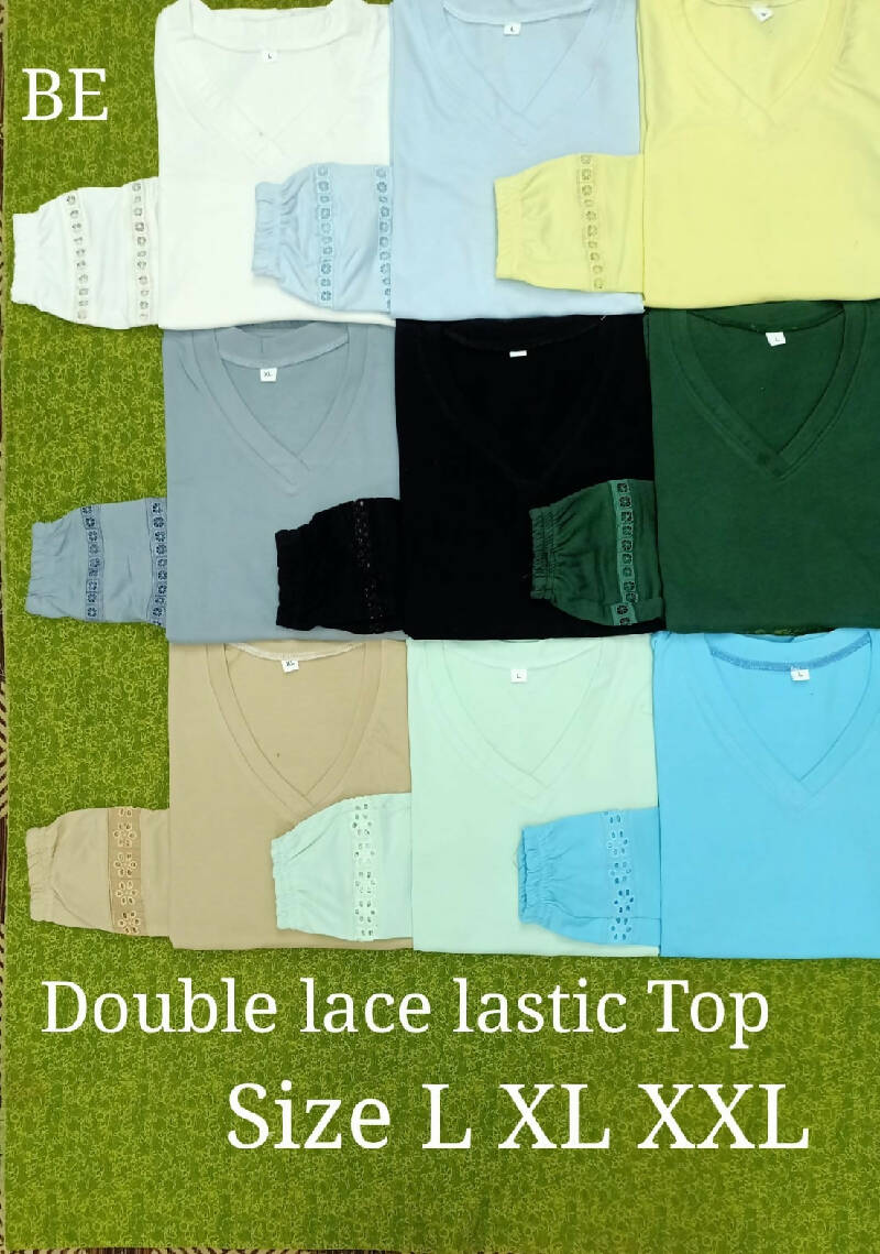 Double Lace Lastic Top