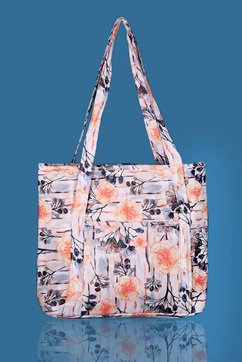 Quilted Tote Bags Orange