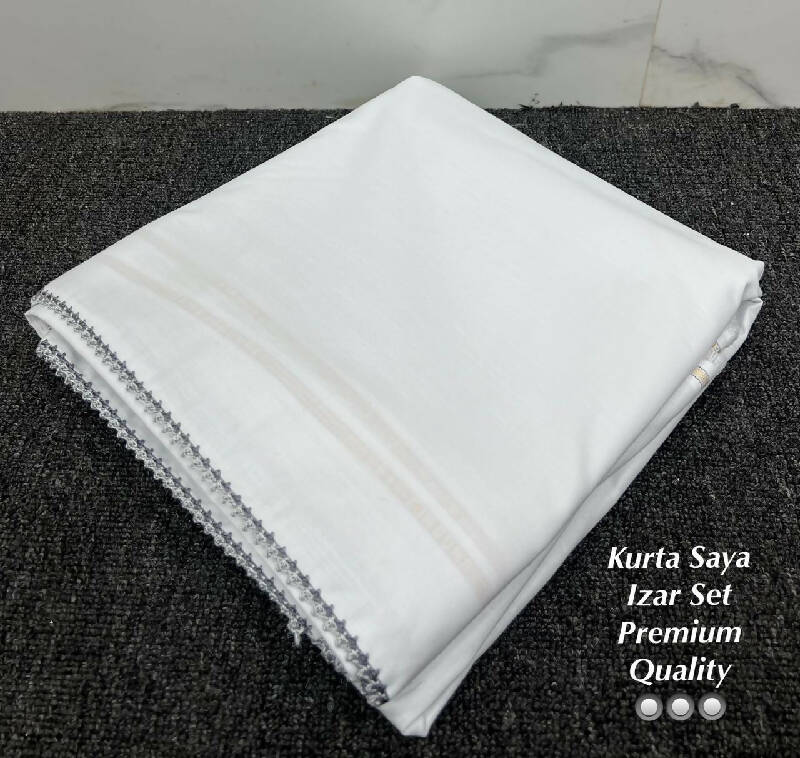 Ohbat Plain Kurta Saya set with Makkhi