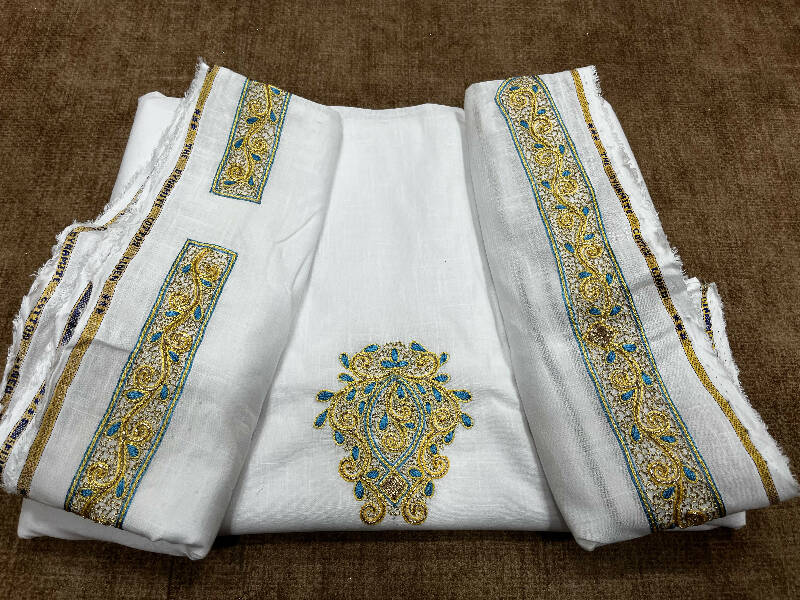 Zardozi Work Kurta Saya Heavy Material