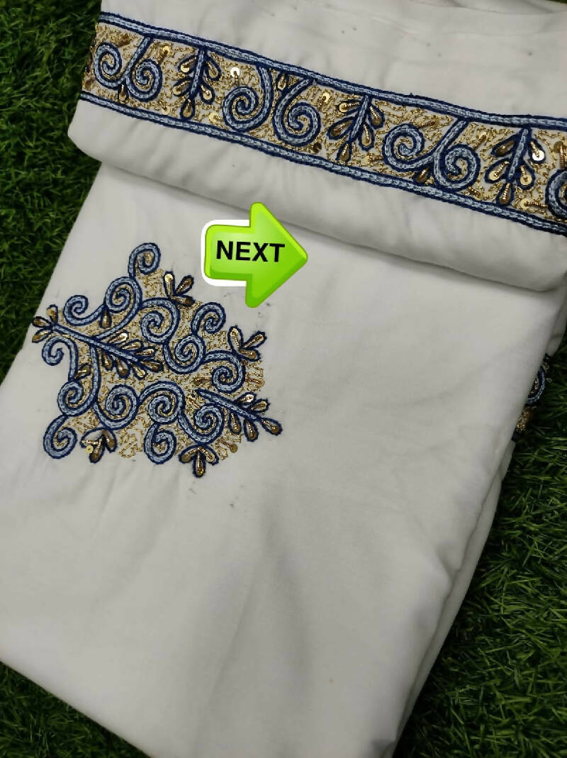 Heavy Zardosi Hand Work Kurta Saya