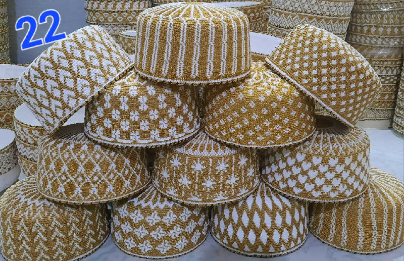 Full Golden Kasab Topi