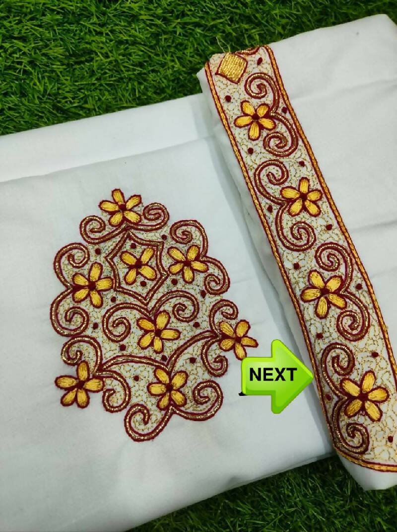 Heavy Zardosi Hand Work Kurta Saya