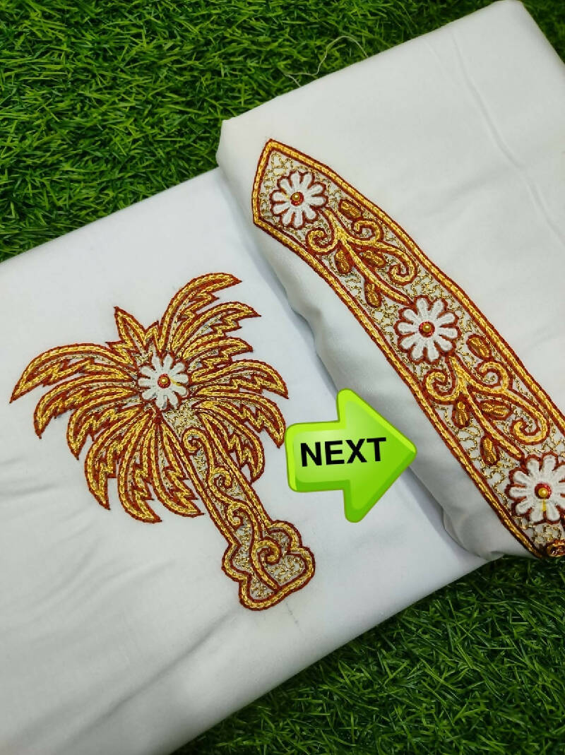 Heavy Zardosi Hand Work Kurta Saya