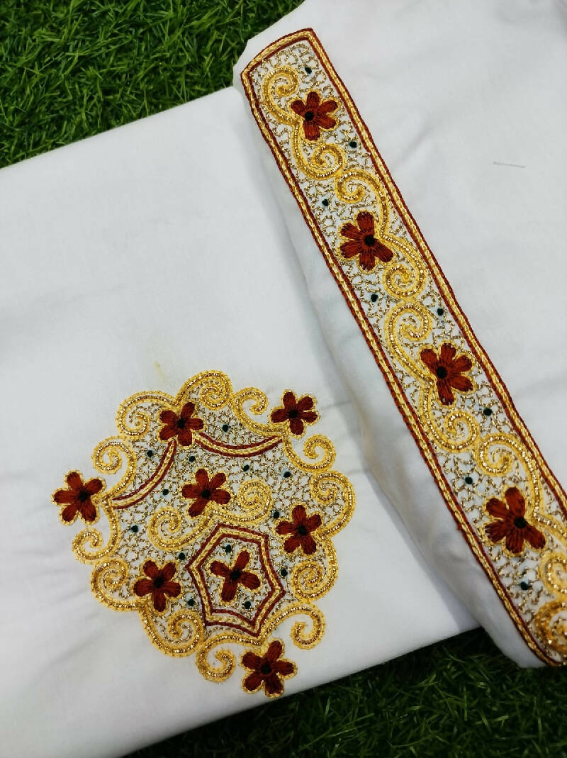 Heavy Zardosi Hand Work Kurta Saya
