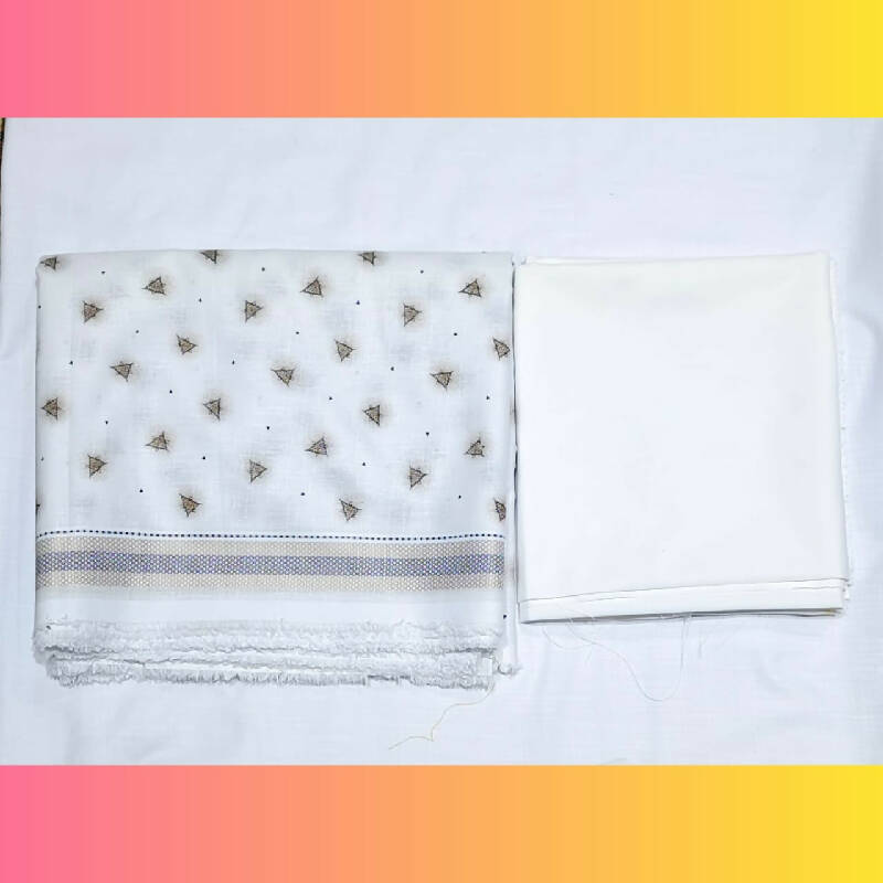Broader Print Kurta Izar Saya