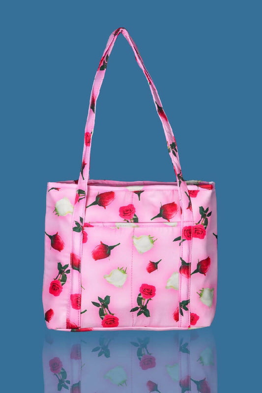Quilted Tote Bags Pink
