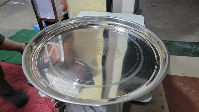 Steel Thaal Size 24