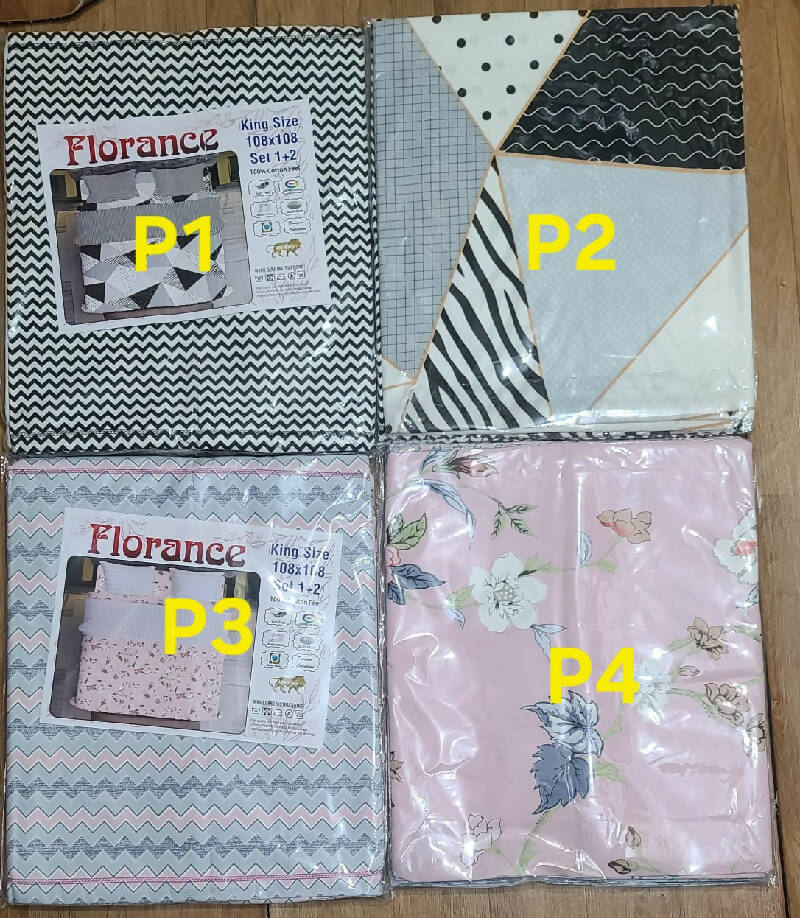 King-size Bedsheet 3D Florance