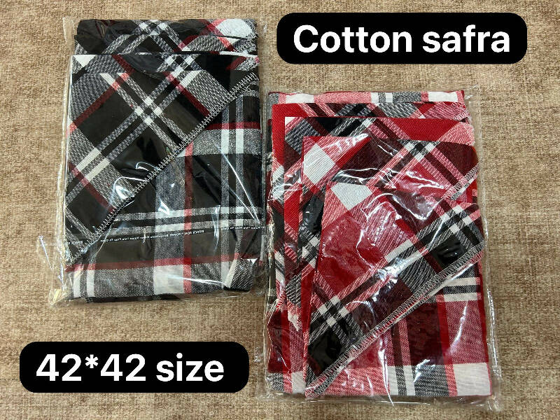 Cotton Safra With 4 Napkins