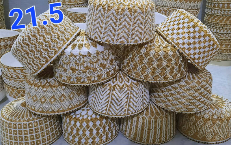 Full Golden Kasab Topi