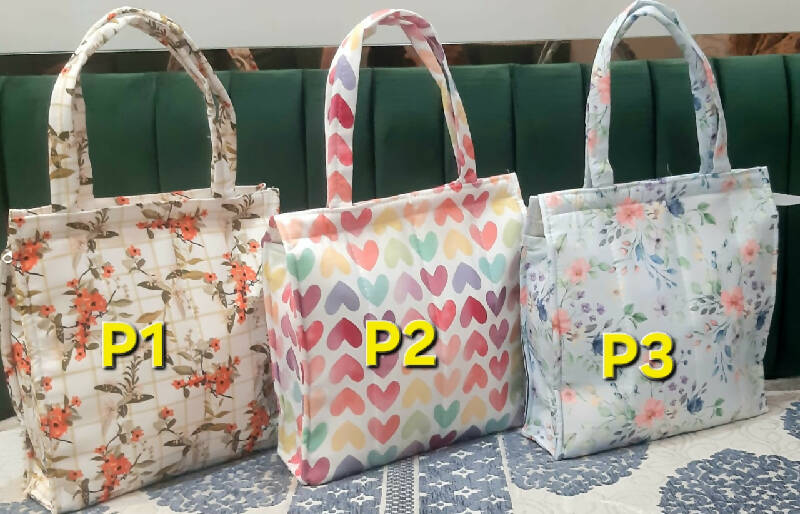 Semi Quilted Tote Bags