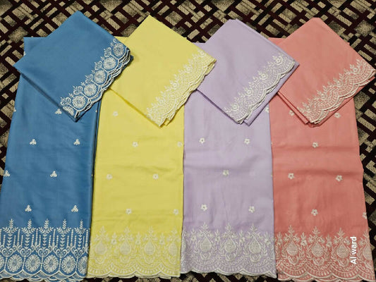 Multi Color Cotton Embroidery Rida