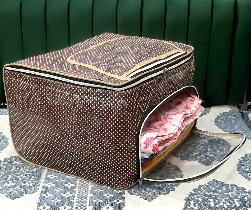 Jumbo Size Cloth Organizer Brown