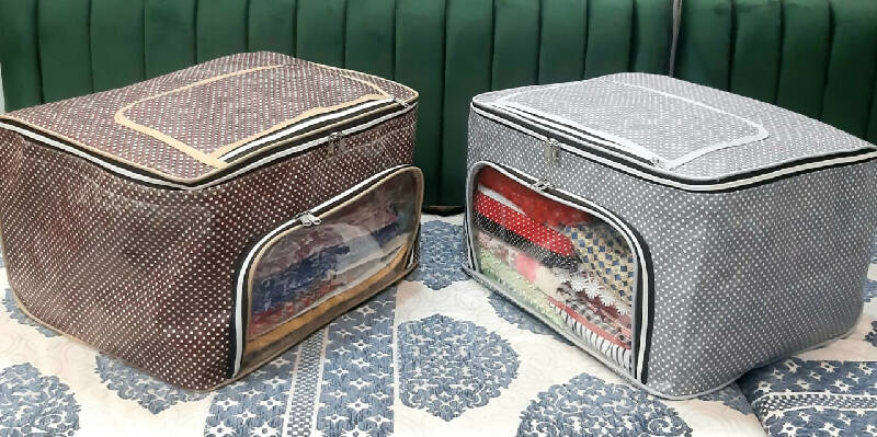 Jumbo Size Cloth Organizer Brown