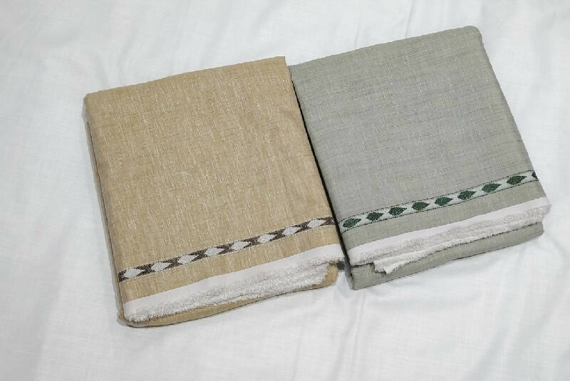Plain Border Color Kurta Saya Material