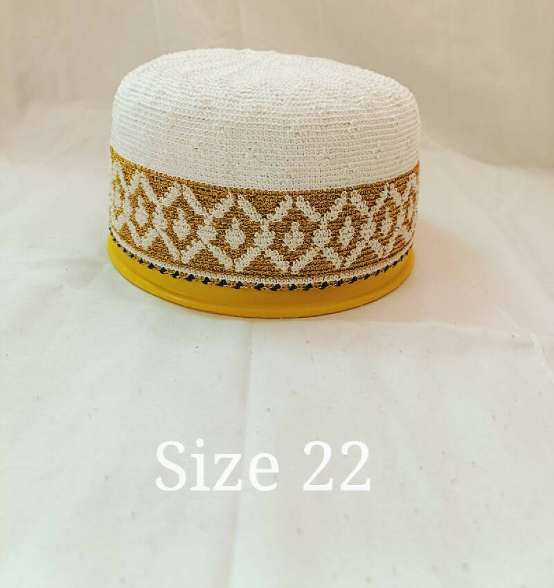 Mens White Topi 22