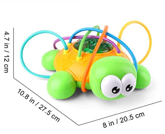 Cross-Border Hot Sale Rotating Outdoor Sprinkler Turtle Sprinkler Toy Bathroom Water Bathing Baby Bath Toy Wholesale